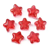 Transparent Spray Painted Glass Beads