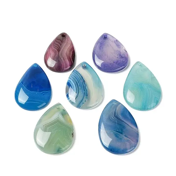 Natural Banded Agate/Striped Agate Pendants