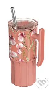 Nerezový termohrnček so slamkou Umi Floral Coral 720 ml