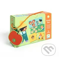 Puzzle Duo: Prvé čísla a počítanie (12 ks po 2 dieliky) - puzzle z kategorie Naučné puzzle