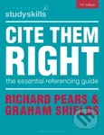 Cite Them Right (The Essential Referencing Guide) - Graham Shields, Richard Pears - kniha z kategorie Humanitní a společenské vědy