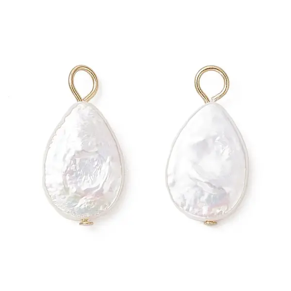 Natural Keshi Pearl Pendants