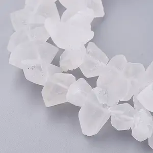 Natural Quartz Crystal Bead Strands