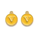 Golden Plated Alloy Enamel Charms
