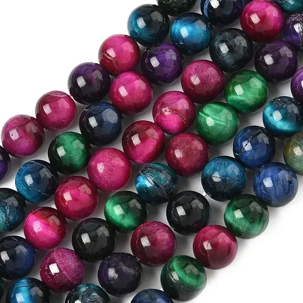 Grade AB Natural Tiger Eye Beads Strands