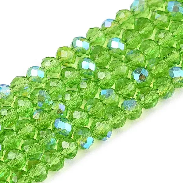 Electroplate Glass Beads Strands