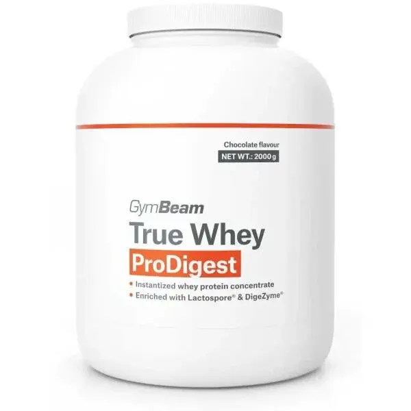 GymBeam TRUE WHEY PRODIGEST 2000 G ČOKOLÁDA Srvátkový proteín, , veľkosť 2 KG