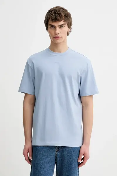 Bavlněné tričko HUGO Dapolino pánské, černá barva, 50488330