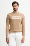 Svetr s příměsí vlny Guess JACK béžová barva, M5BR28 Z0531