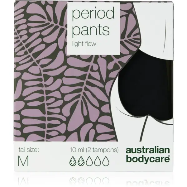 Australian Bodycare Period Pants menštruačné nohavičky pre slabú menštruáciu veľkosť M 1 ks