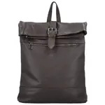 Dámský kožený batoh tmavě hnědý - Delami Vera Pelle Jorge