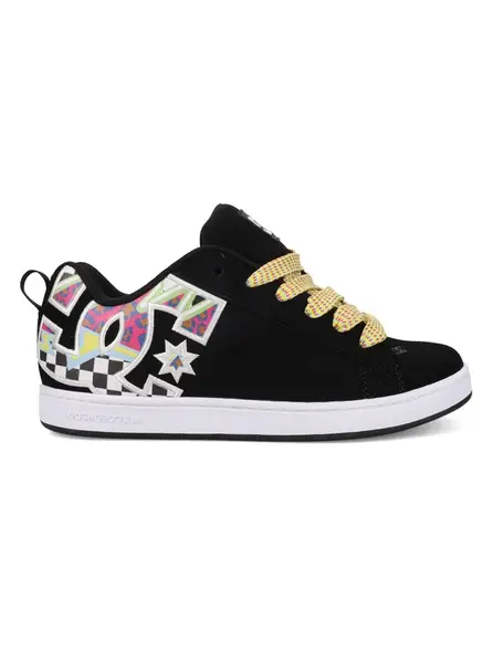 Dc shoes dámské boty Court Graffik Black / Multi / White | Černá | Velikost 9 US