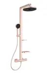 Ideal Standard - Sprchový set s termostatem, průměr 26 cm, 2 proudy, rosé BD583ROROZ2