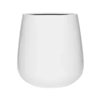 Květináč Pax, barva lesklá bílá, více velikostí - PotteryPots Velikost: XL - v. 67 cm, ⌀ 66 cm