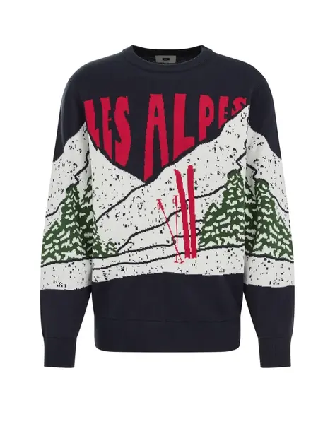 WE Fashion Sveter  námornícka modrá / zelená / grenadínová / šedobiela