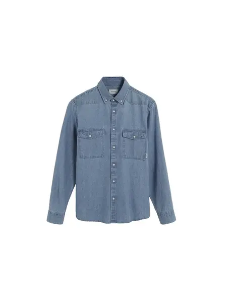 Scalpers Košeľa  modrá