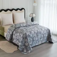 Prehoz na posteľ SNOWFLAKE, modrosivý Rozmer: 220 x 240 cm