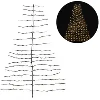 LED nástenný vianočný stromček ZIGGY, hnedý - viac veľkostí Veľkosť: S