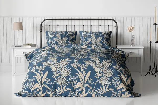 Krepové obliečky SELENTA, modré Rozmer obliečky: 70 x 90 cm | 140 x 200 cm