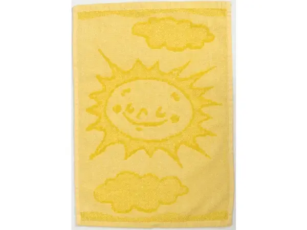 Detský uterák BEBÉ slniečko žltý 30x50 cm