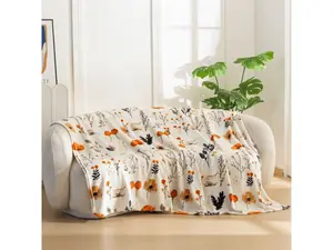 Mikroplyšová deka PAPAVA, krémová Rozměr: 200 x 220 cm