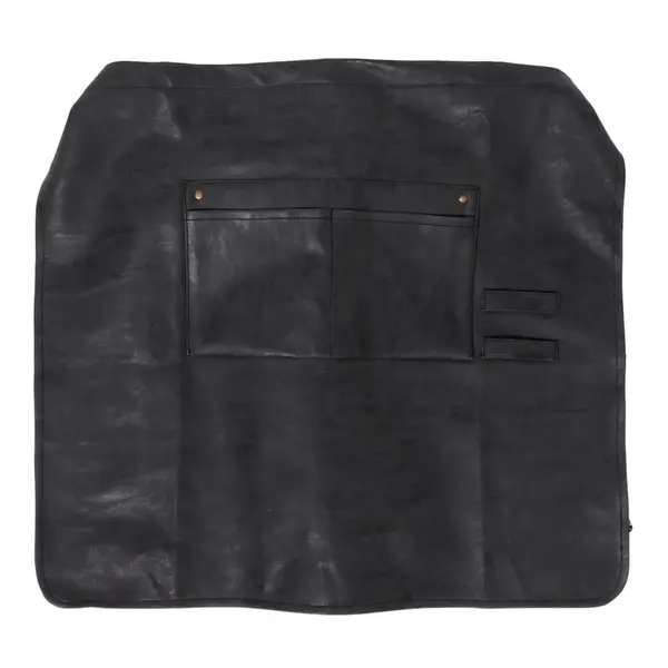 Nízká zástěra do pasu z eko kůže GRILL AND SERVE, černá