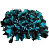 Čmuchacíkoberečky.cz® Čmuchací kobereček extra hustý ČERNÝ-TMAVĚ TYRKYSOVÝ 215/30X