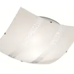 Stropní osvětlení Nikosia 40 cm, bílé/stříbrné