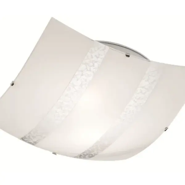 Stropní osvětlení Nikosia 40 cm, bílé/stříbrné