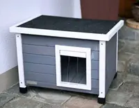 Dřevěná bouda pro kočky KERBL RUSTICA 57 x 45 x 43 cm BS0428