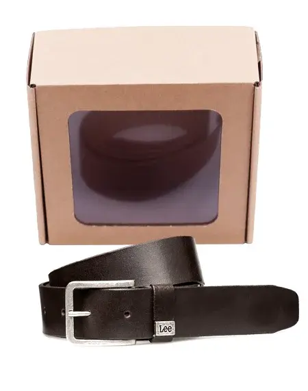 Opasek LEE LA035324 SMALL LOGO BELT DARK BROWN Velikost: 105 cm