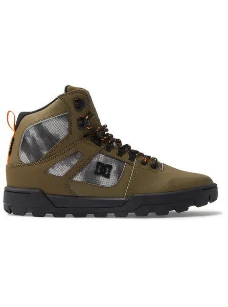 Dc shoes pánské boty Pure High Top WR Boot Olive / Black | Černá | Velikost 9,5 US