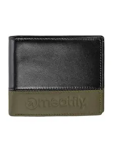 Meatfly kožená peněženka Eddie Premium Olive / Black | Černá | Velikost One Size