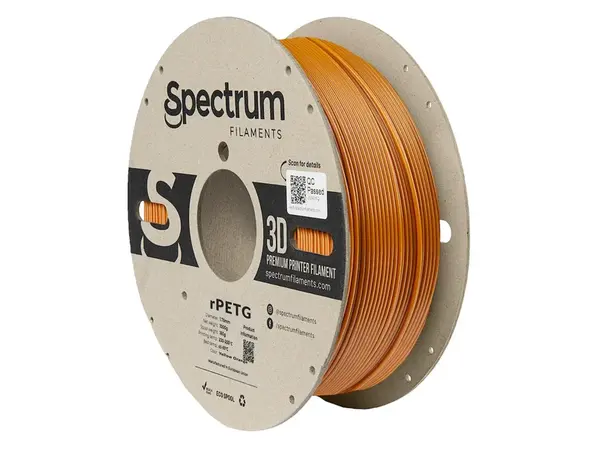 Spectrum 80592 3D filament, r-PETG, 1,75mm, 1000g, Žlutý (Yellow orange)