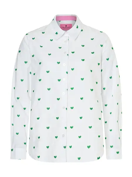 LIEBLINGSSTÜCK Blúzka 'Raduna'  zelená / šedobiela