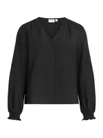 VILA Blúzka 'VIELMA'  čierna