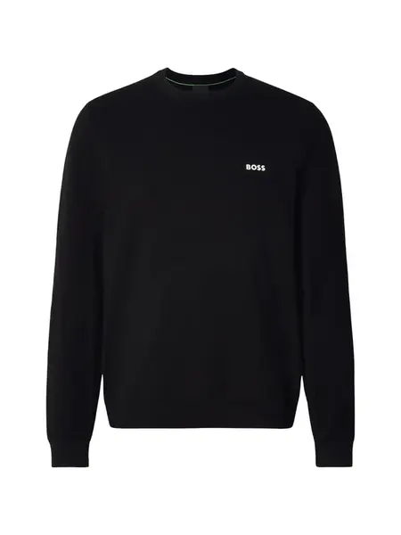 BOSS Sveter 'Momentum-X'  čierna / biela