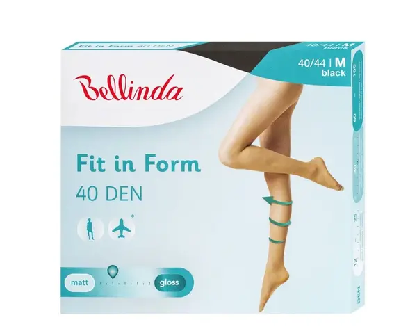 Bellinda Fit in Form 40 DEN vel.M punčochové kalhoty černé