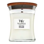 Woodwick White Teak vonná svíčka 275 g