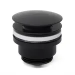 Umývadlová výpusť SAT 5/4, clic-clac čierny mat VF785BL