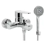 Vaňová batéria Novaservis Titania Fresh Eco so sprchovacím setom 100 mm chróm 96025,0E