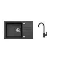 Alveus Set Intermezzo 130 + baterie Tonia set drezu a batérie intermezzo 130 + tonia / 91 čierna SETA027