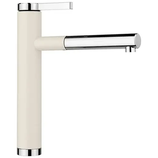 Blanco LINEE S drezová batéria s vyťahovacou sprškou biela soft/chróm 526957