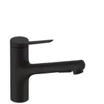 Hansgrohe Zesis drezová batéria s vyťahovacou spŕškou, 2 prúdy čierny mat 74803670