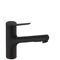 Hansgrohe Zesis drezová batéria s vyťahovacou spŕškou, 2 prúdy čierny mat 74803670