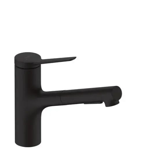 Hansgrohe Zesis drezová batéria s vyťahovacou spŕškou, 2 prúdy čierny mat 74803670