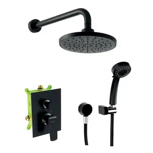 Sprchový systém Novaservis vrátane podomietkového telesa čierna SADA38051R.5