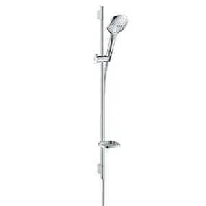 Sprchový set Hansgrohe Raindance Select E s mydlovničkou biela/chróm 26621400