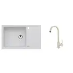 Set drezu a batérie Alveus Intermezzo 130 + bat. AM 120 biela SETA022