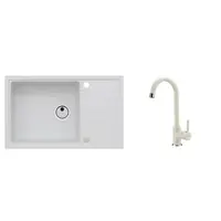 Set drezu a batérie Alveus Intermezzo 130 + bat. AM 120 biela SETA022